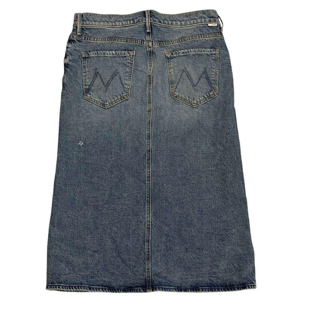 MOTHER The Vagabond Midi Skirt Size 29 For Sure Stretch Denim - Picture 2 of 12
